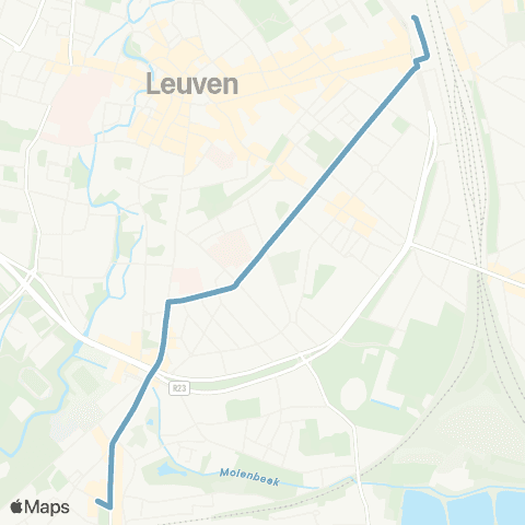 De Lijn Heverlee - Leuven map