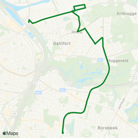 De Lijn Sport - Deurne Zuid map