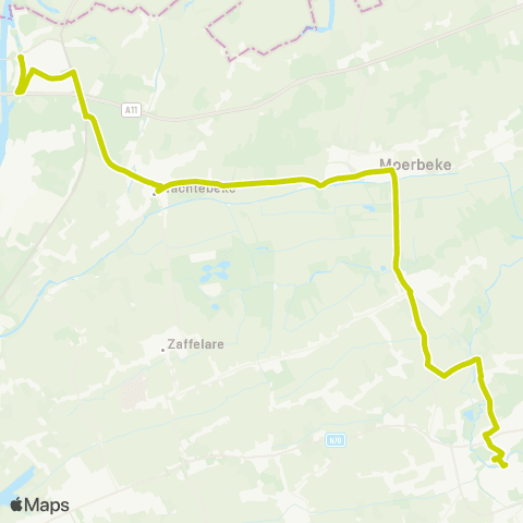 De Lijn (Industriepark) - Lokeren - Moerbeke Waas - Zelzate map