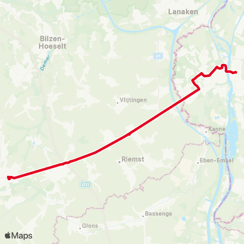 De Lijn Maastricht - Tongeren map