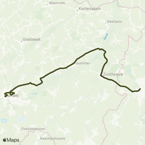 De Lijn Tienen - Budingen - Sint-Truiden map