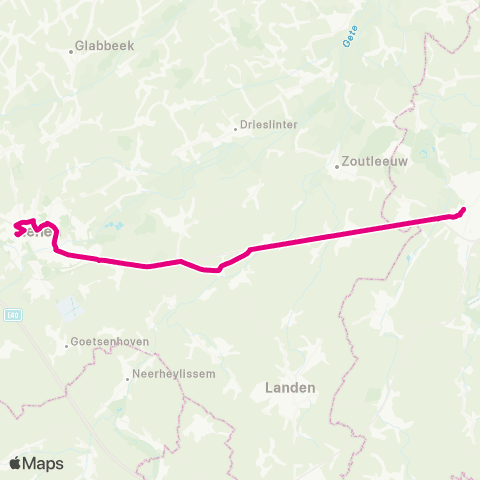 De Lijn Tienen - Sint-Truiden map