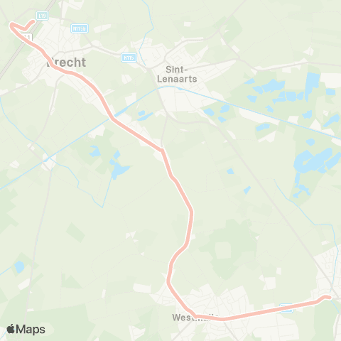 De Lijn Oostmalle - Brecht map