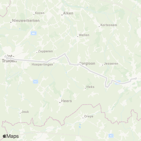 De Lijn Sint-Truiden - Tongeren map
