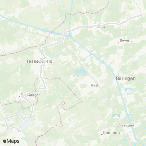 De Lijn Diest - Tessenderlo - Leopoldsburg map
