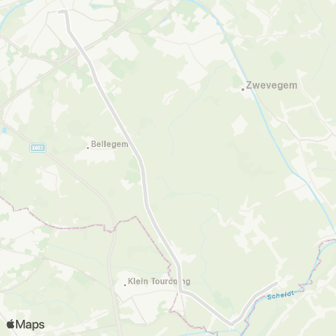 De Lijn Kortrijk - Kooigem - Spiere - Helkijn map