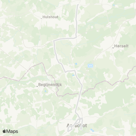 De Lijn Heultje - Westmeerbeek - Houtvenne - Ramsel - Aarschot map
