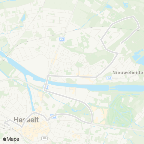 De Lijn Hasselt - Kiewit KIDS map