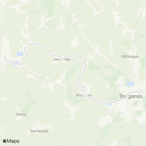 De Lijn Tongeren - Borgloon map
