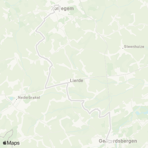 De Lijn Geraardsbergen - Lierde - Zottegem map