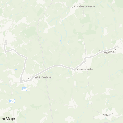 De Lijn Wingene - Zwevezele - Torhout map