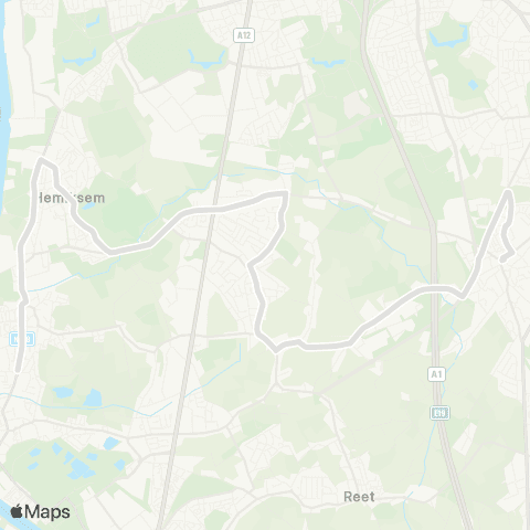 De Lijn Schelle - Aartselaar - Kontich Scholen map