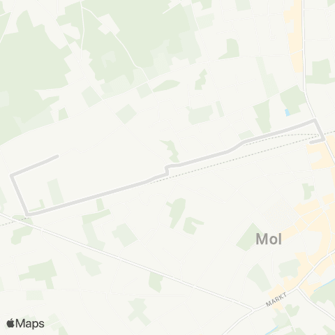 De Lijn Lidwina - Mol station map