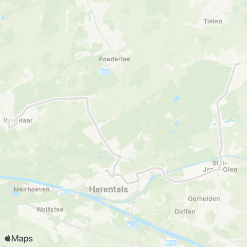De Lijn Lichtaart - Onze-Lieve-Vrouw-Olen - Herentals - Vorselaar map