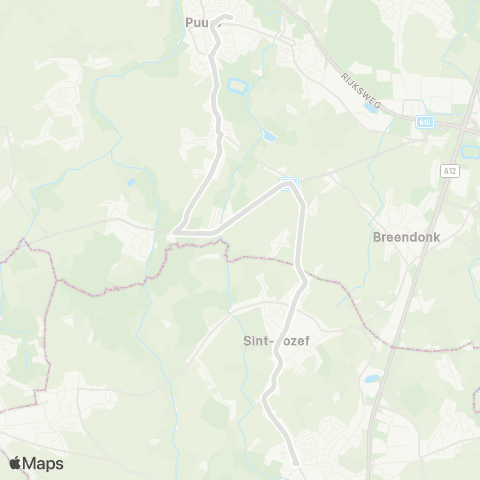 De Lijn Puurs - Liezele - Londerzeel map