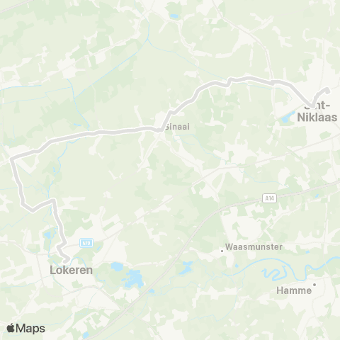 De Lijn Sint-Niklaas - Sinaai - Eksaarde - Lokeren map