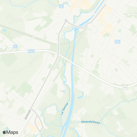 De Lijn Halle - Lembeek Sancta Maria map