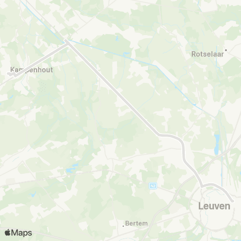 De Lijn Kampenhout - Leuven map