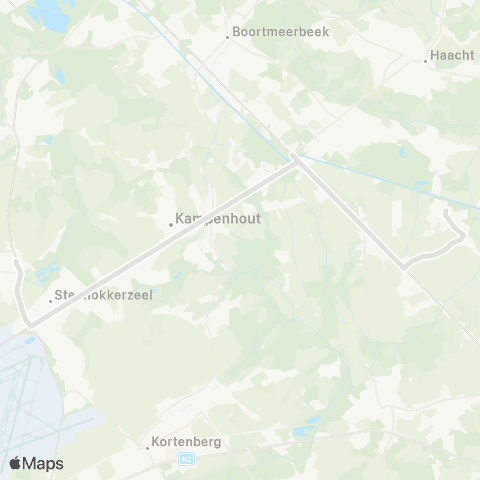 De Lijn Perk - Kampenhout - Tildonk map