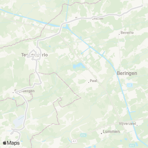 De Lijn Leopoldsburg - Diest map