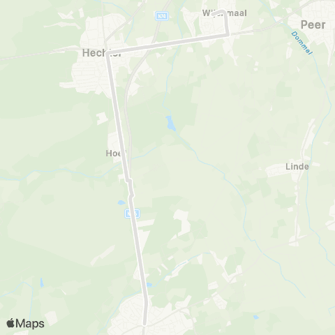 De Lijn Helchteren - Wijchmaal map