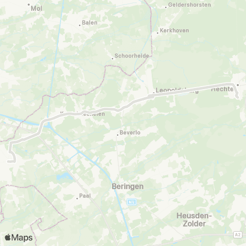 De Lijn Tessenderlo - Hechtel map