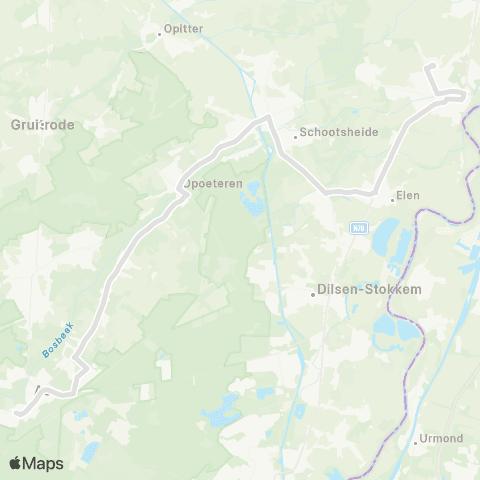 De Lijn As - Maaseik map