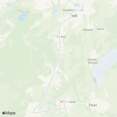De Lijn Neerpelt - Wijchmaal map