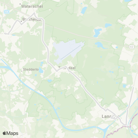 De Lijn Lanaken - Genk map