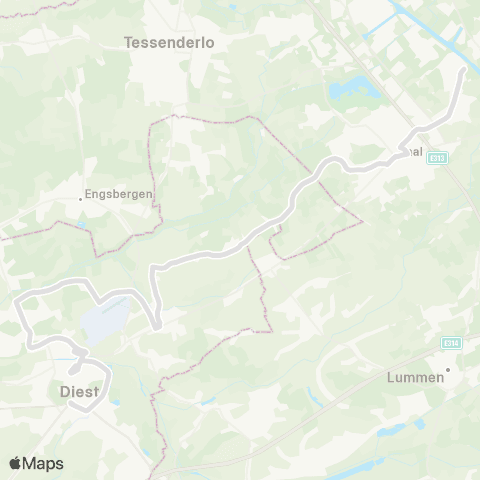De Lijn Diest scholen - Schaffen - Paal - Tervant map