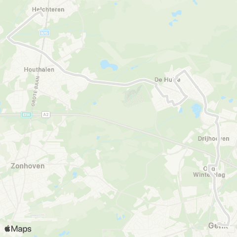 De Lijn Genk - Houthalen-Helchteren map