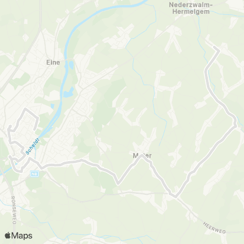 De Lijn Sint-Denijs-Boekel - Mater - Oudenaarde map
