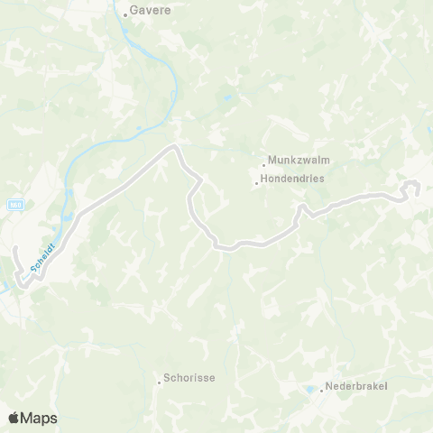 De Lijn Oudenaarde - Sint-Denijs-Boekel - Zottegem map