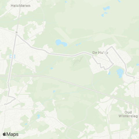 De Lijn Zwartberg - Zonhoven map