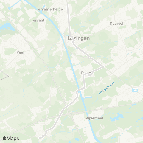 De Lijn Lummen - Beringen map