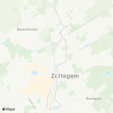 De Lijn Zottegem KMO-zone Buke - Station map