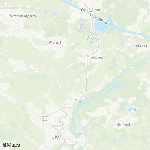 De Lijn Broechem - Oelegem map