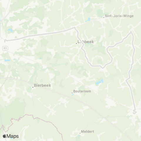 De Lijn Leuven - Lubbeek - Kerkom - Attenrode - Tienen map