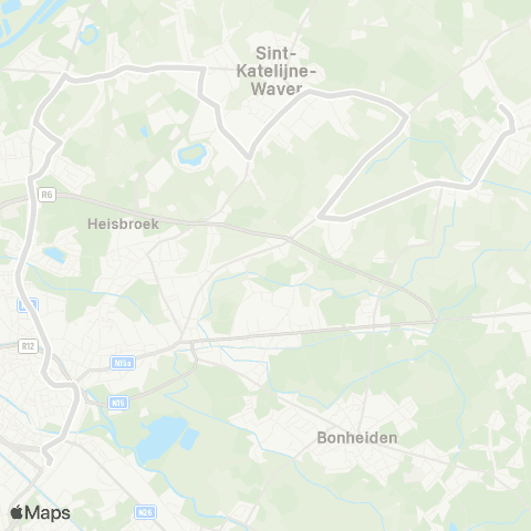 De Lijn Mechelen - Sint-Katelijne-Waver - Hagelstein - Sint-Ursula map