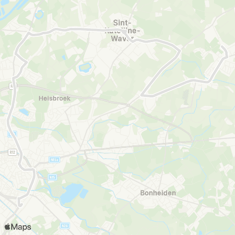 De Lijn Mechelen - Sint-Katelijne-Waver - Hagelstein - Sint-Ursula map