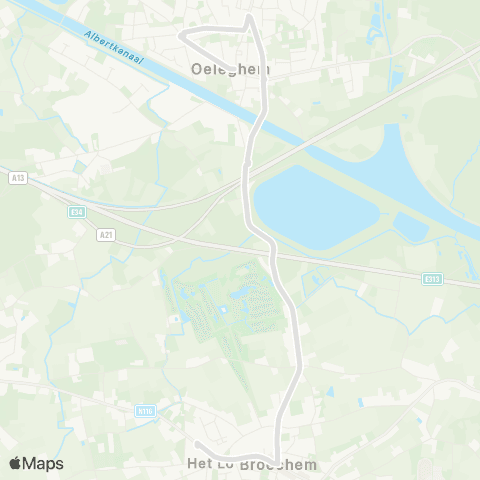 De Lijn Broechem - Oelegem map