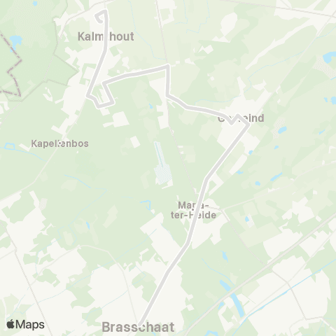 De Lijn Brasschaat - Gooreind - scholen Kalmthout map