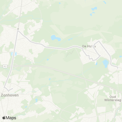 De Lijn Zwartberg - Zonhoven map