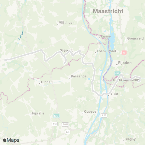 De Lijn Tongeren - Voeren map