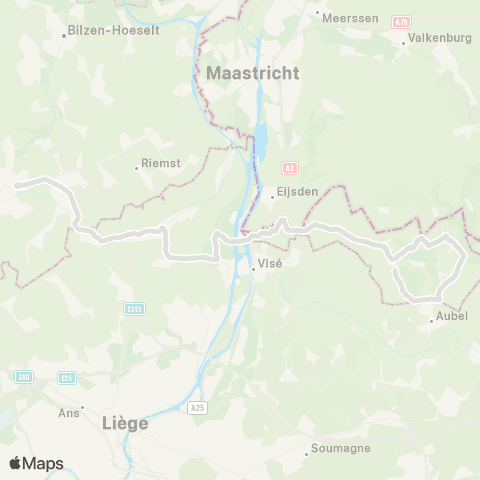 De Lijn Voeren - Tongeren map