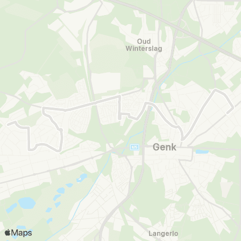 De Lijn Boxberg - Genk map
