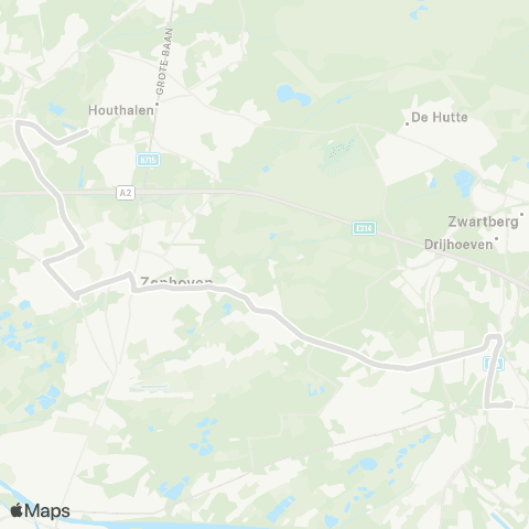 De Lijn Houthalen - Genk map