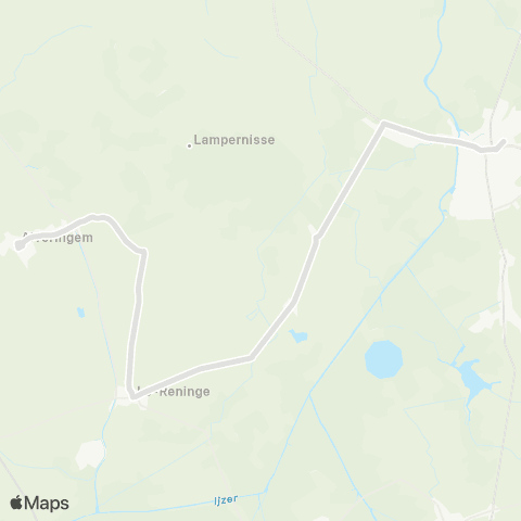 De Lijn Diksmuide - Oudekapelle - Lo - Alveringem map