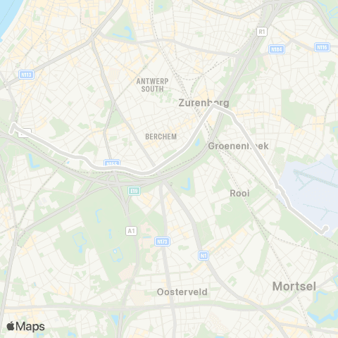 De Lijn Station Antwerpen-Zuid - Blue Gate map