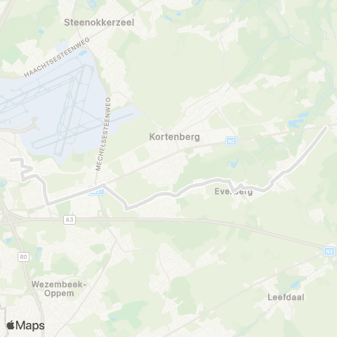 De Lijn Veltem-Beisem - Everberg - Zaventem map